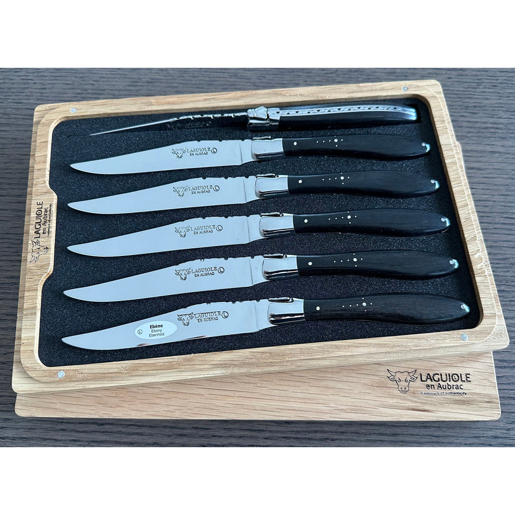 Set of 5 Laguiole en Aubrac Kitchen Knives 