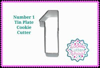 Number 1 Tin Plate Cookie Cutter from Cookie Cutter Shop Australia