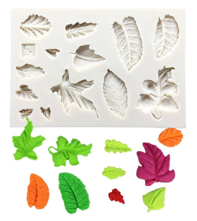 Large Tropical Leaves Fondant Silicone Mould - Cookie Cutter Shop