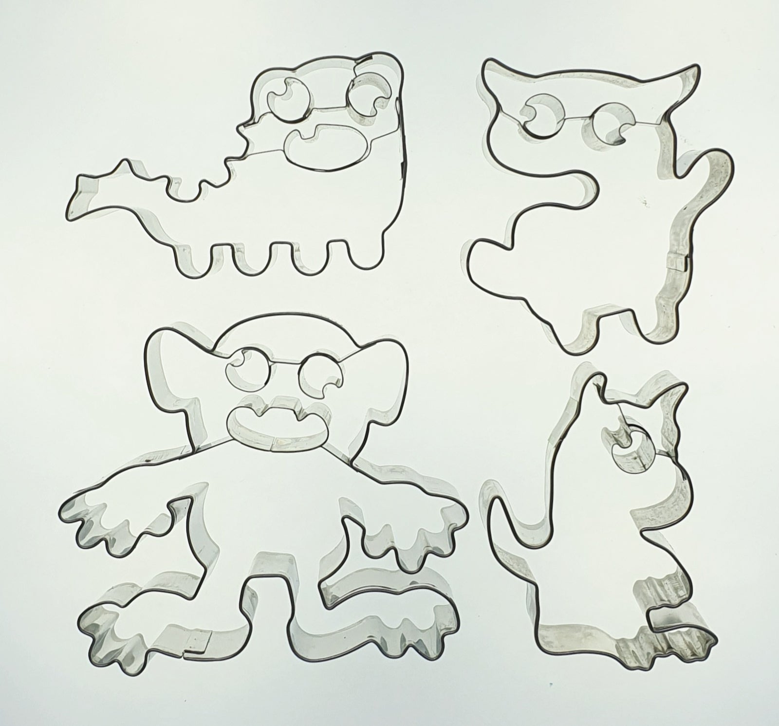 Cartoon Monster Cookie Cutter Set