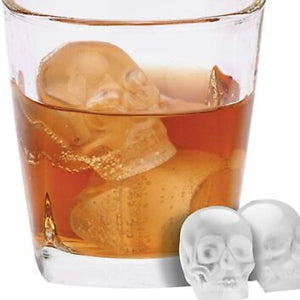 Skeleton Skull Shape Ice Cube Mold - Uptown Beverage - Ice Luge Molds