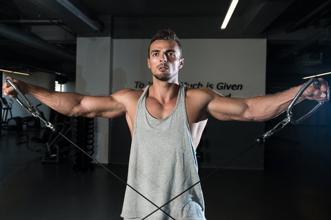 Image of a person doing a cable lateral raise.