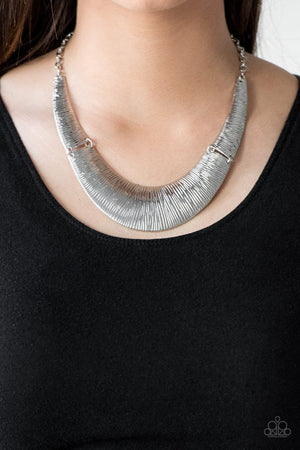 Paparazzi ♥ Feast or Famine - Silver ♥ Necklace - Fearlessgems
