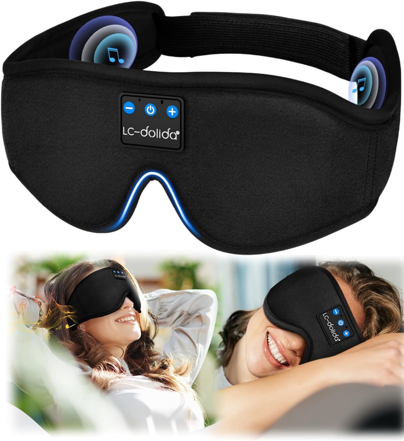 Billede af ENJOY Sovemaske med Bluetooth Kølende & perfekt til dyb og afslappende søvn