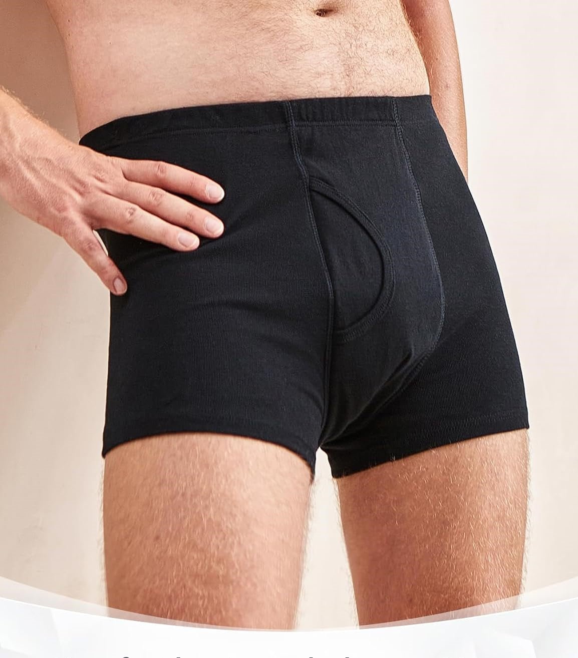 Inkontinens boxershorts til mænd - komfortable, åndbare og absorberende, Medium