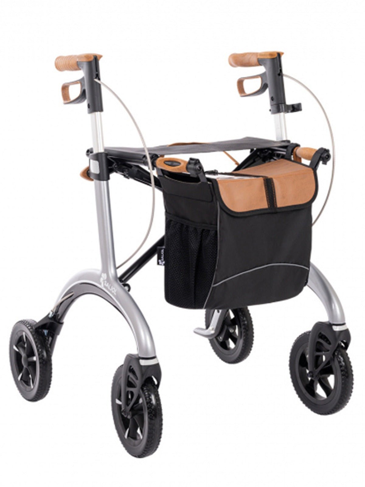 Billede af Luksus kulfiber rollator -unikt tysk design og ultra letvægtsrollator., Sølv