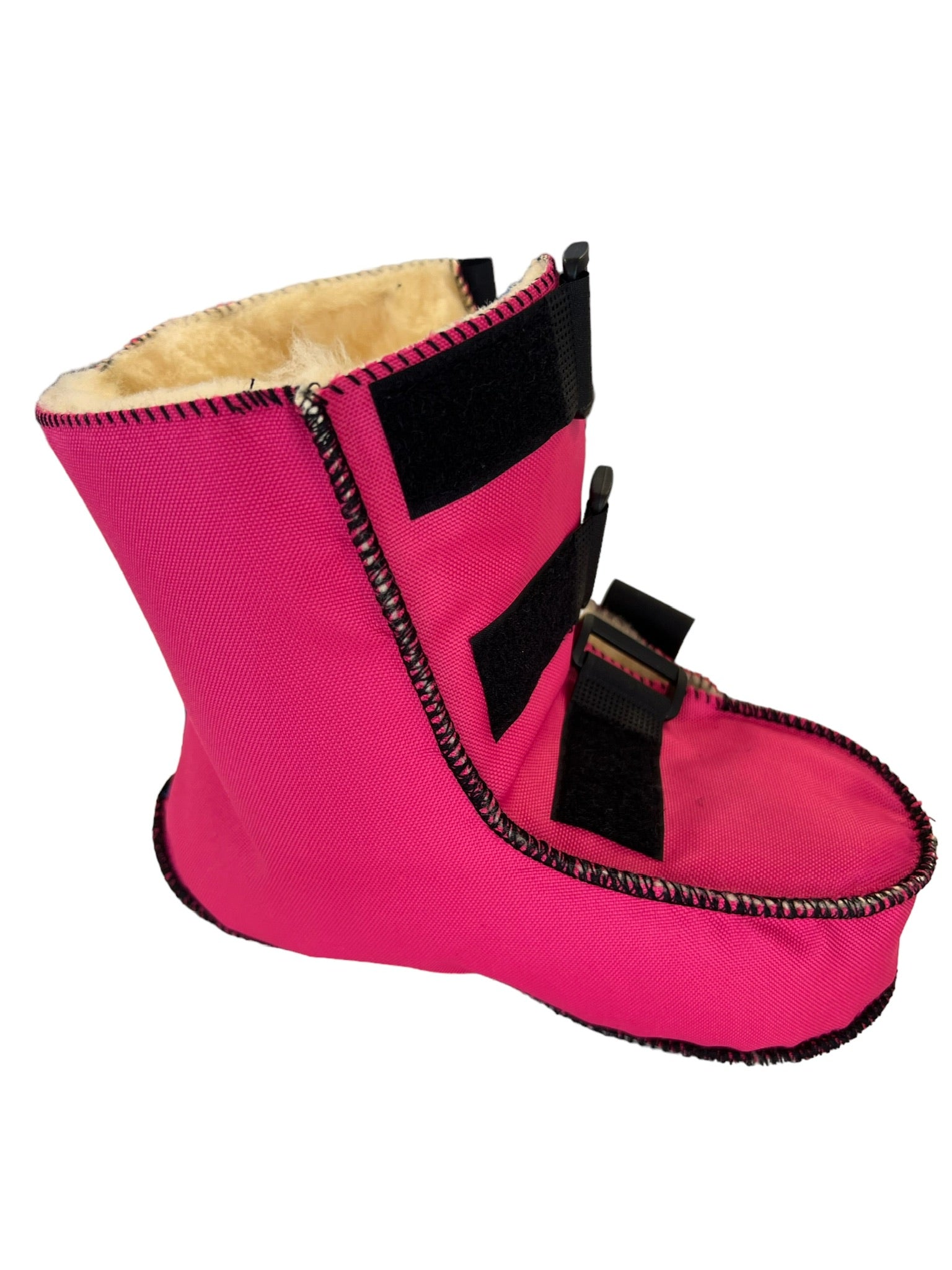 Se Luksuriøse medicinske lammeskindsstøvler med velkro - Ultimativ komfort og stil"., Pink / 35/36 hos Seniorpleje