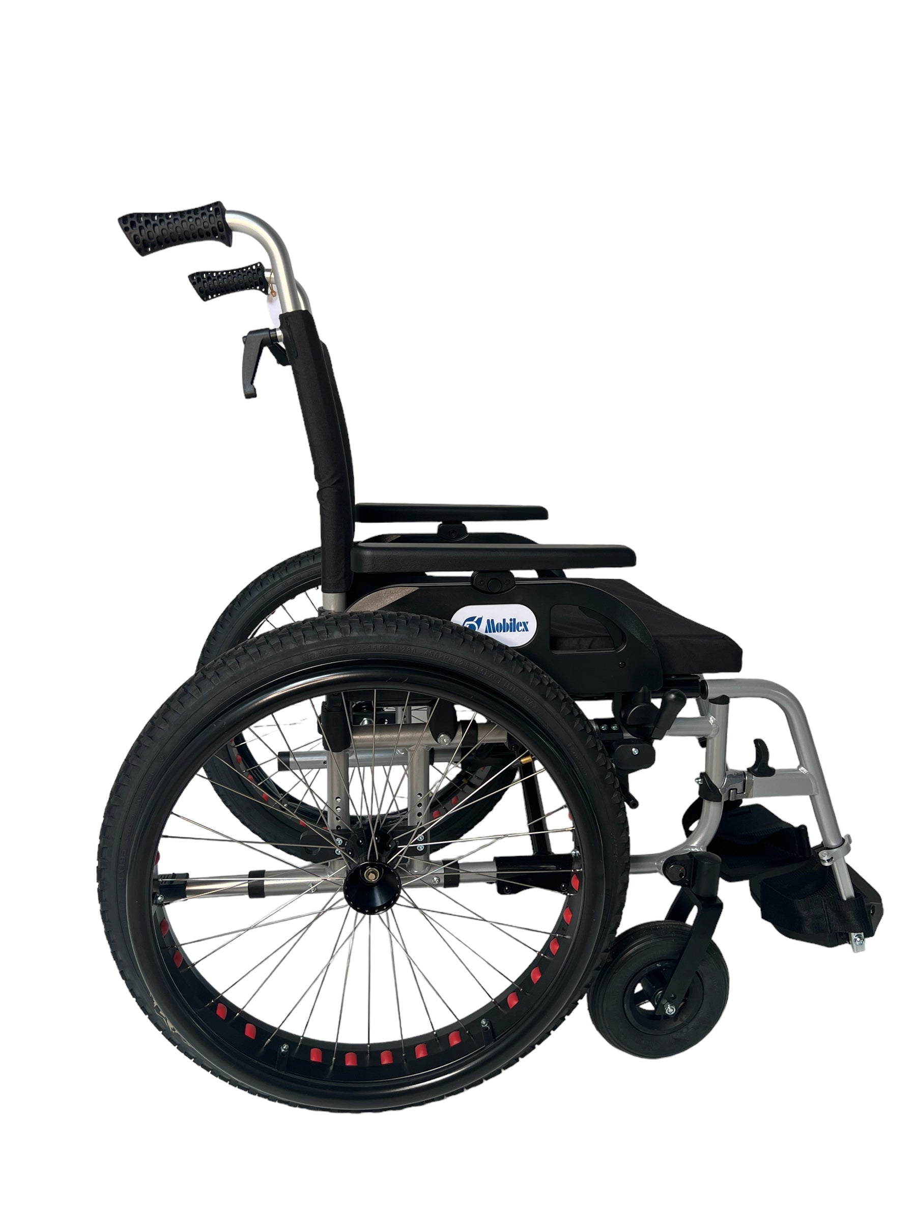 Billede af OFF-ROAD kørestol. Super lækker kørestol med terrængående dæk. 4 størrelser., 48 cm