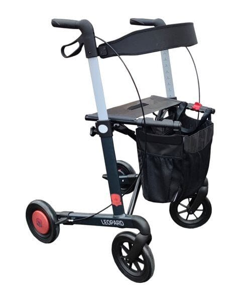 Billede af ROLLO-SAFE bremserollator. Letvægtsrollator med unikt bremsesystem. UNIK, Medium (sædehøjde 55cm)