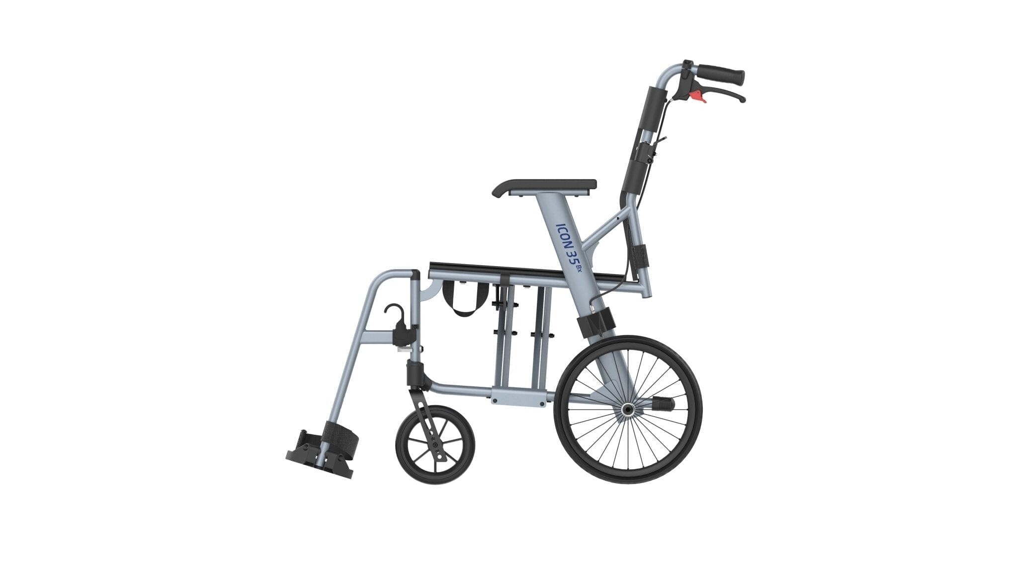 Se TRAVEL-LIGHT ICON35 letvægts rejse-kørestol (8,2 kg). Foldbar & fylder minimalt., 50 cm hos Seniorpleje