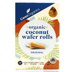 Ceres Organics Original Coconut Wafer Rolls 80g