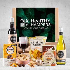 Healthy Hampers Two Wines & Gluten Free Snacks