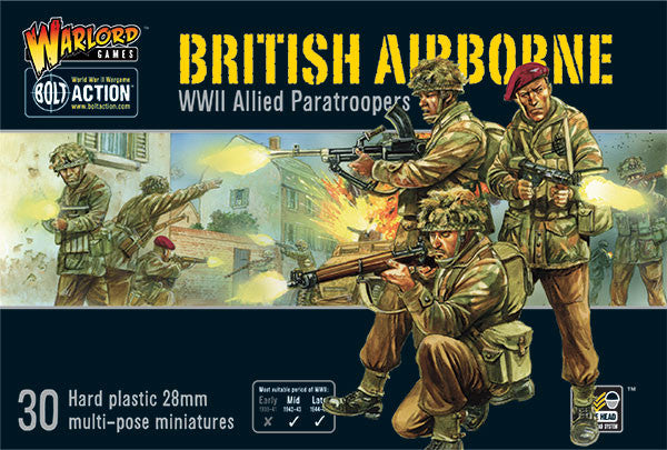 British Airborne WWII Allied Paratroopers (T.O.S.) -  Warlord Games