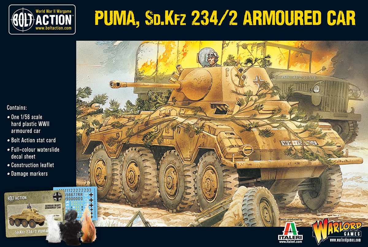 Puma Sd.Kfz 234/2 Armoured Car plastic box set