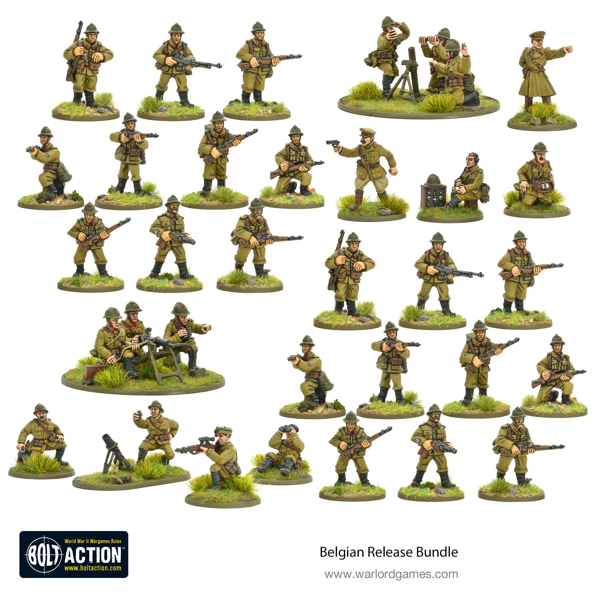 Belgian Chasseurs Ardennais Squad - Warlord Games