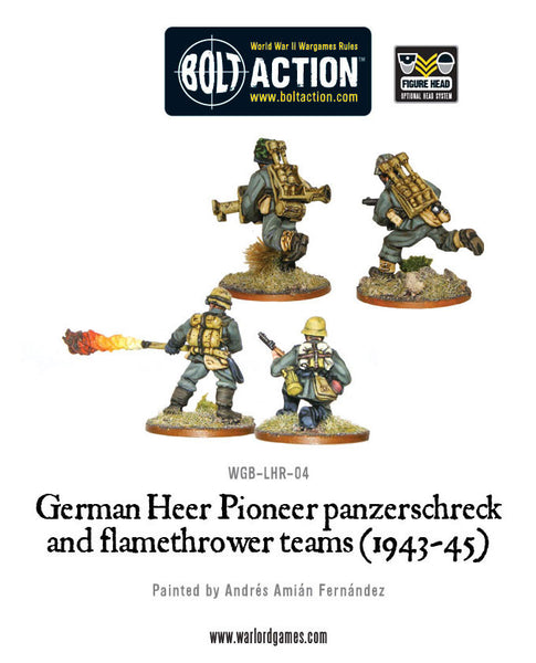 German Heer Pioneer panzerschreck and flamethrower teams (1943-45 ...