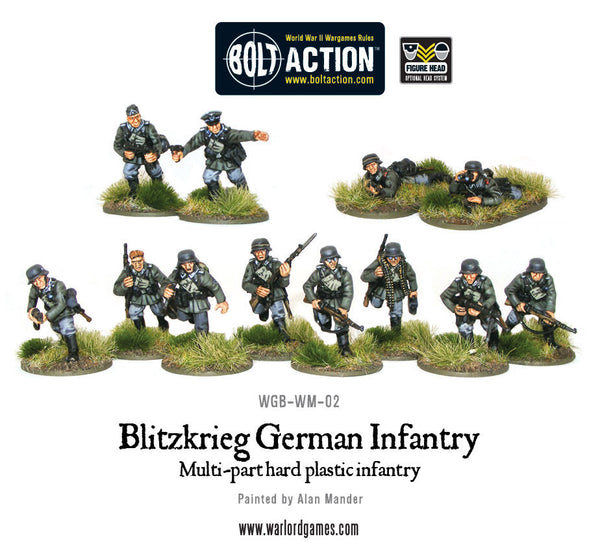 Blitzkrieg German Infantry plastic boxed set - Warlord Games