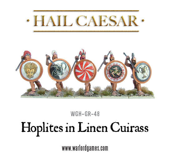 Hoplites in linen cuirass