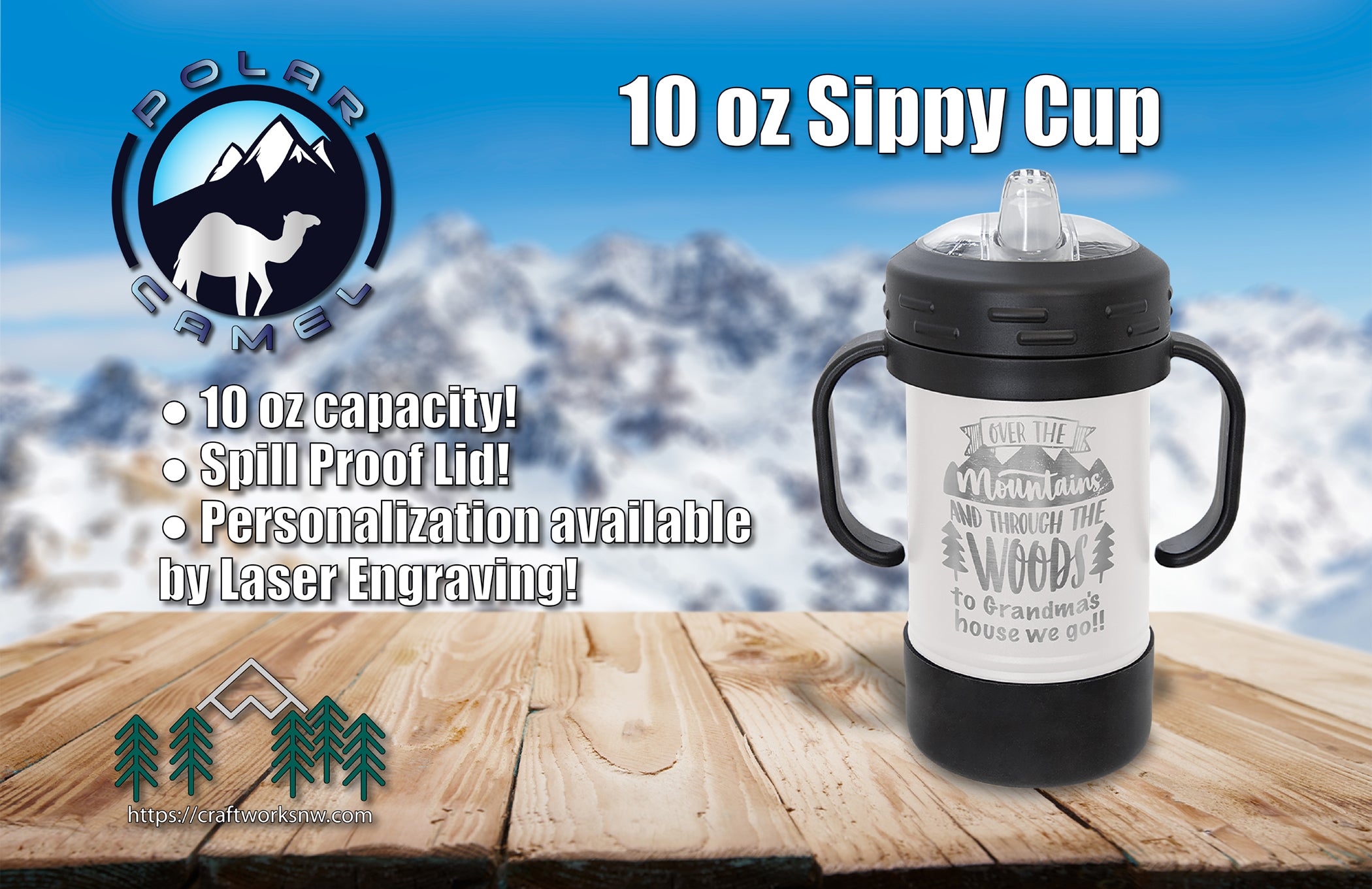 10 oz Promo Sippy Cup Kids Tumblers -Mix & Match- Bulk Wholesale  Personalized Engraved or Full Color Print Logo