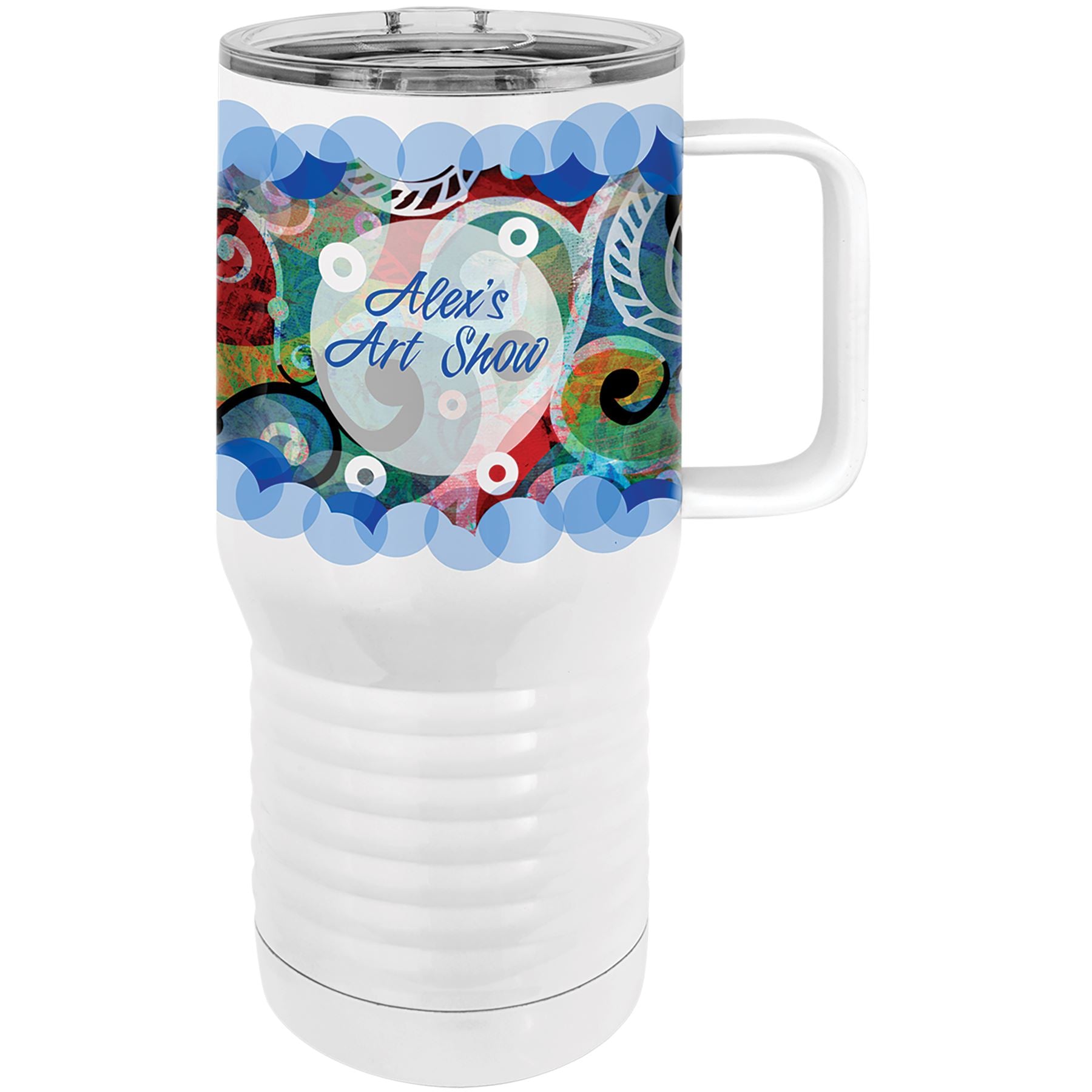 Polar Camel 40 oz Travel Mug w/Handle & Straw