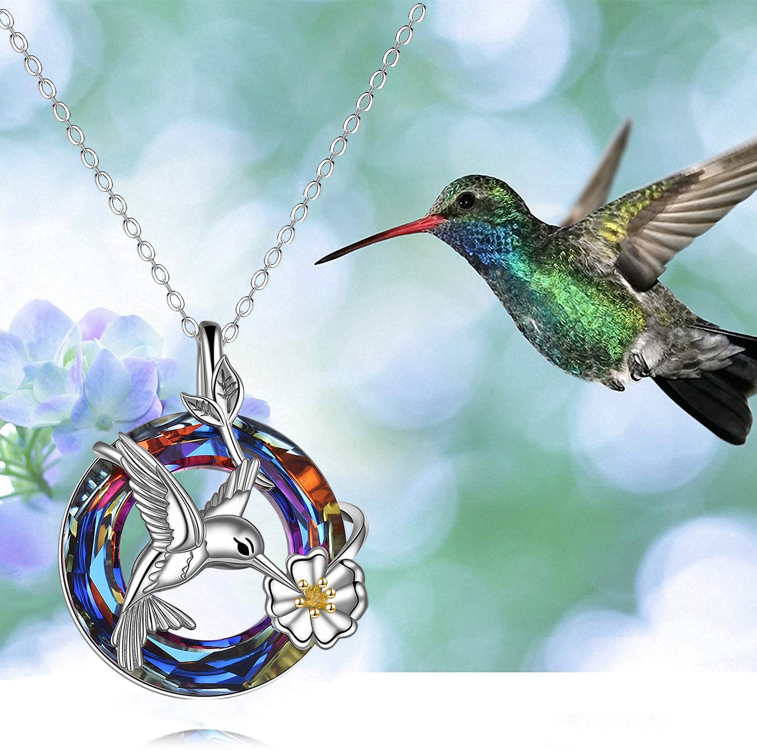 Hummingbird Urn Necklace For Ashes — Happary 1900