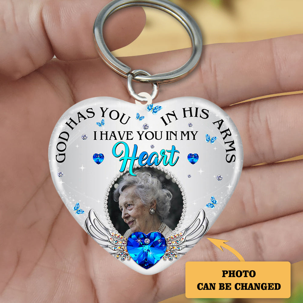 I Hide My Tears Personalized Keychain