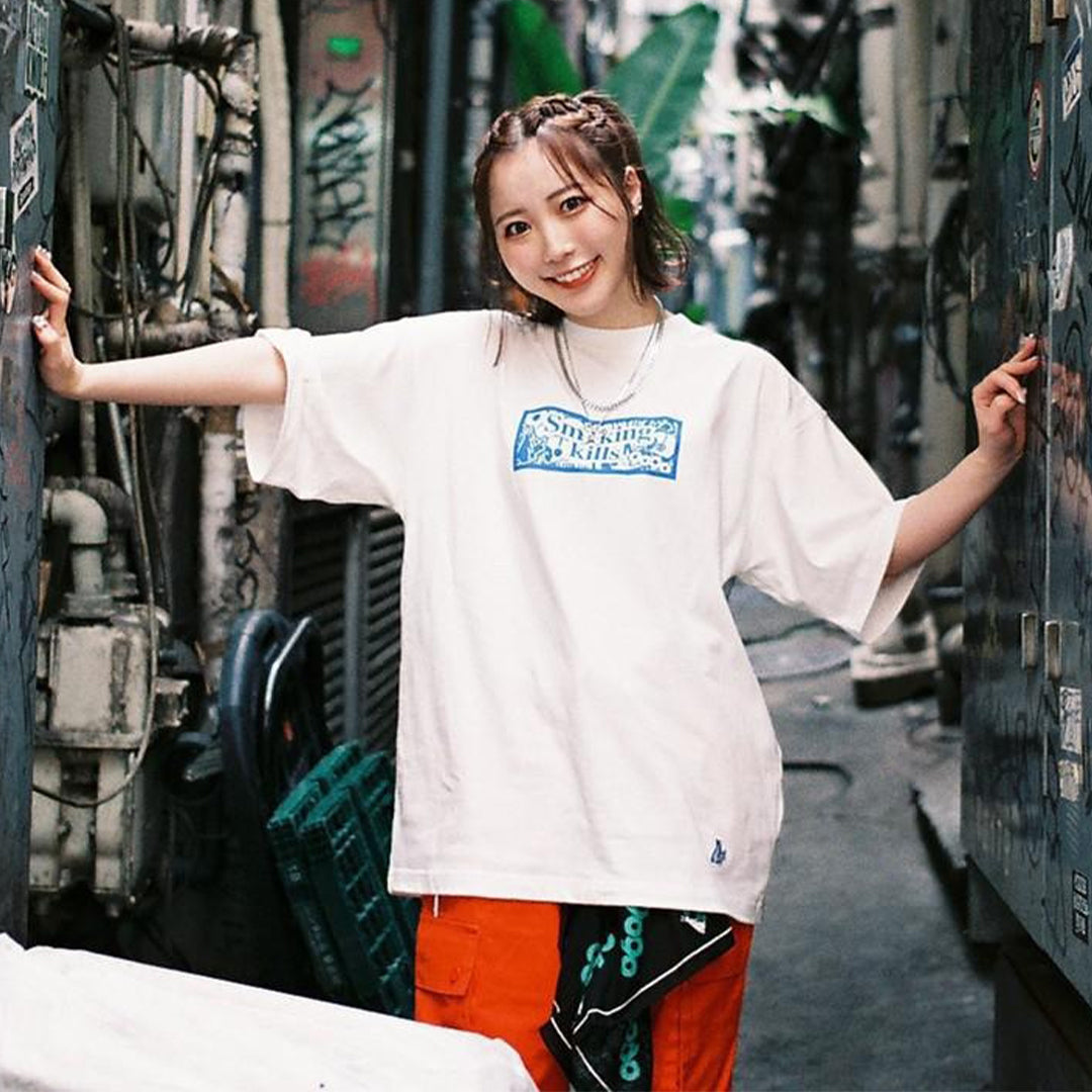 人気商品 FR2 9090 コラボ Tシャツ L バイカーガール 水色 青 i9tmg.com.br