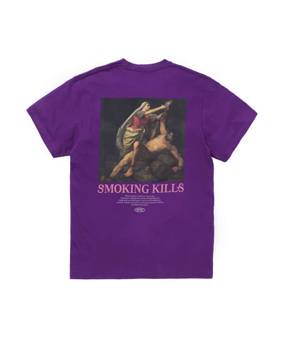 FR2 Smoking kills Small Logo Tee パープル系2 - Tシャツ