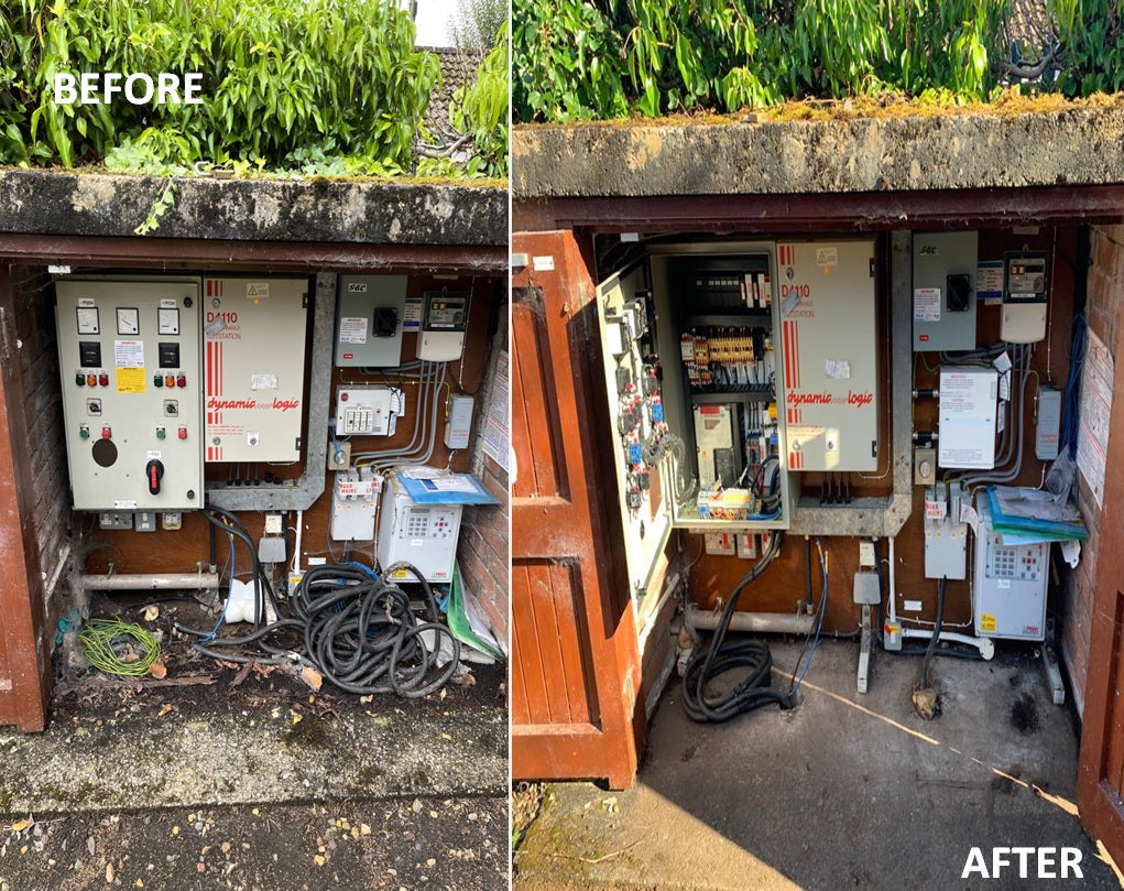 distribution board site clean up