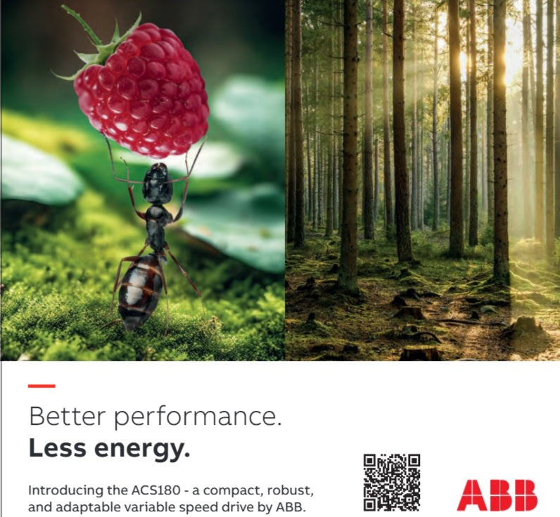 ABB'S NEW COMPACT, ROBUST AND ADAPTABLE VARIABLE SPEED DRIVE, THE ACS180