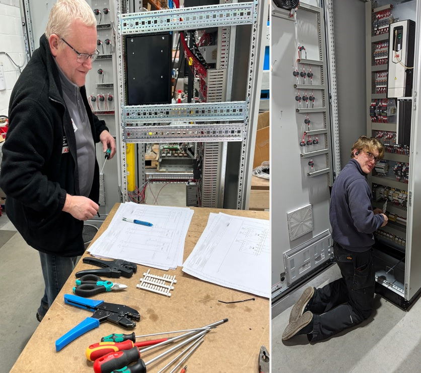 edc north east engineers working on a dive panel