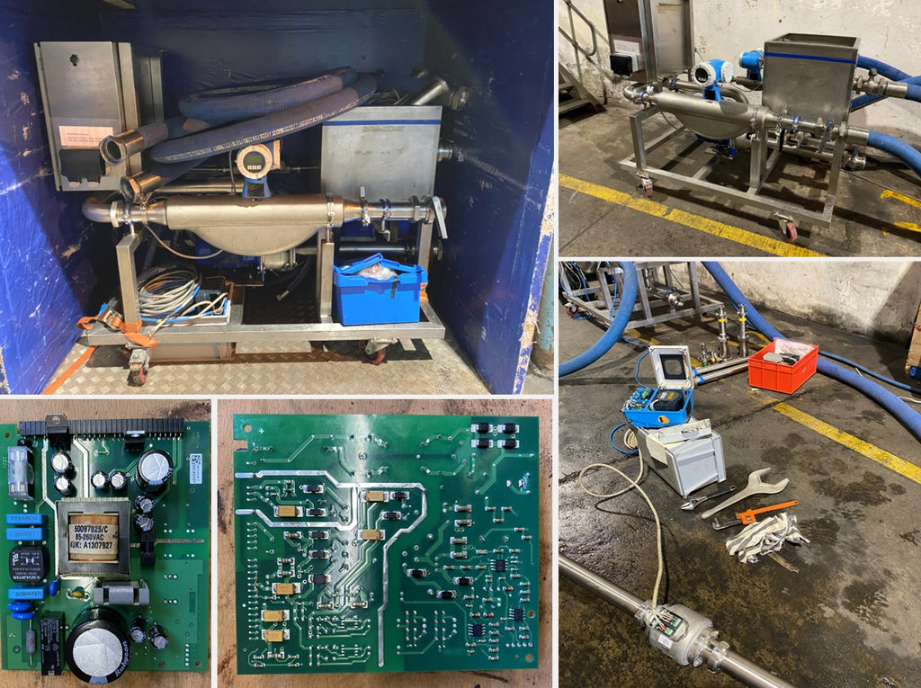 EDC engineers calibrating Endress+Hauser instrumentation in a Scottish plant