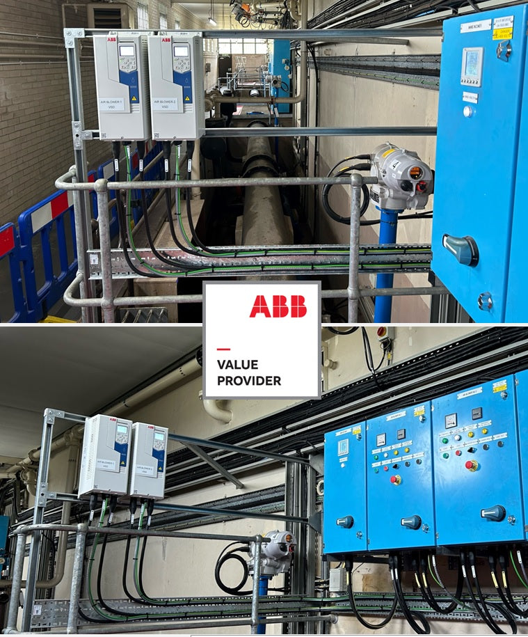 ACQ580 DRIVES CONTROLLING AIR BLOWERS ON A WATER SITE 
