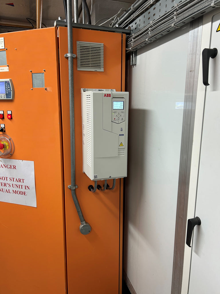 a new ABB VSD installed after a break down at a major manufacturing site in the north east of England