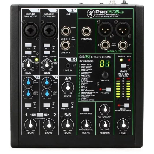 Mackie Mix12FX 12-channel Compact Mixer with Effects - Leitz Music