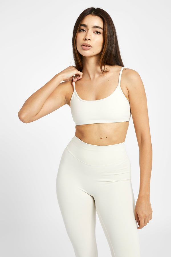 Women's Seamless Medium Support Cami Longline Sports Bra - All In Motion™  Taupe XS