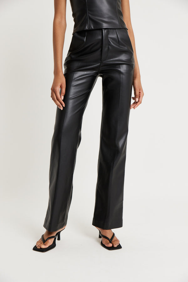 Tailored Straight Leg Trousers - Steel Blue – BOA