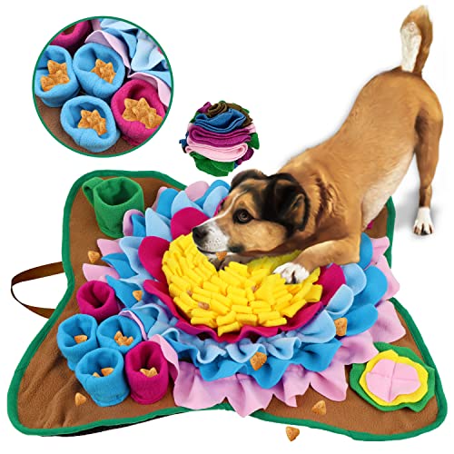 PET ARENA Adjustable Snuffle Foraging mat, Dog Mental Puzzle Interactive  Stimulation Toys for Smell Training and Slow Eating, Stress Relief for