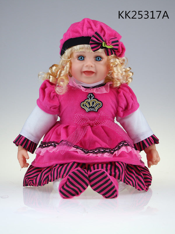 25 Vinyl Doll In Blond Hair Naomi Kk25317a Kinnex Dolls