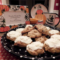 Pumpkin Cookies on Trina's Pumpkin Packer Creek Pottery