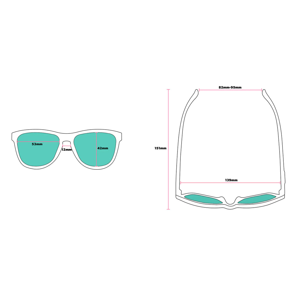 Goodr sunglasses size guide
