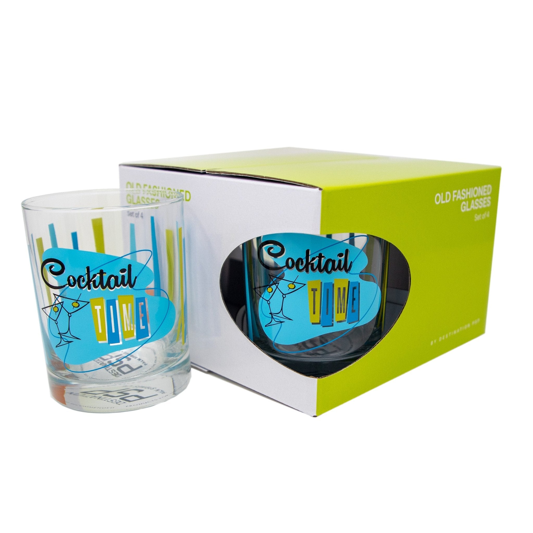 Home Essentials - Vivid Martini 4-Piece Glassware Set