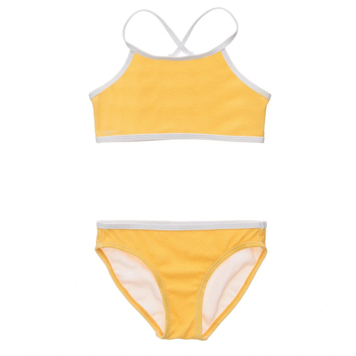 Calling tweens and teens 🌸👙🌺👗🏖️🌊 Indulge in the ultimate summer style  with our Marigold Stripe Triangle Bikini and co