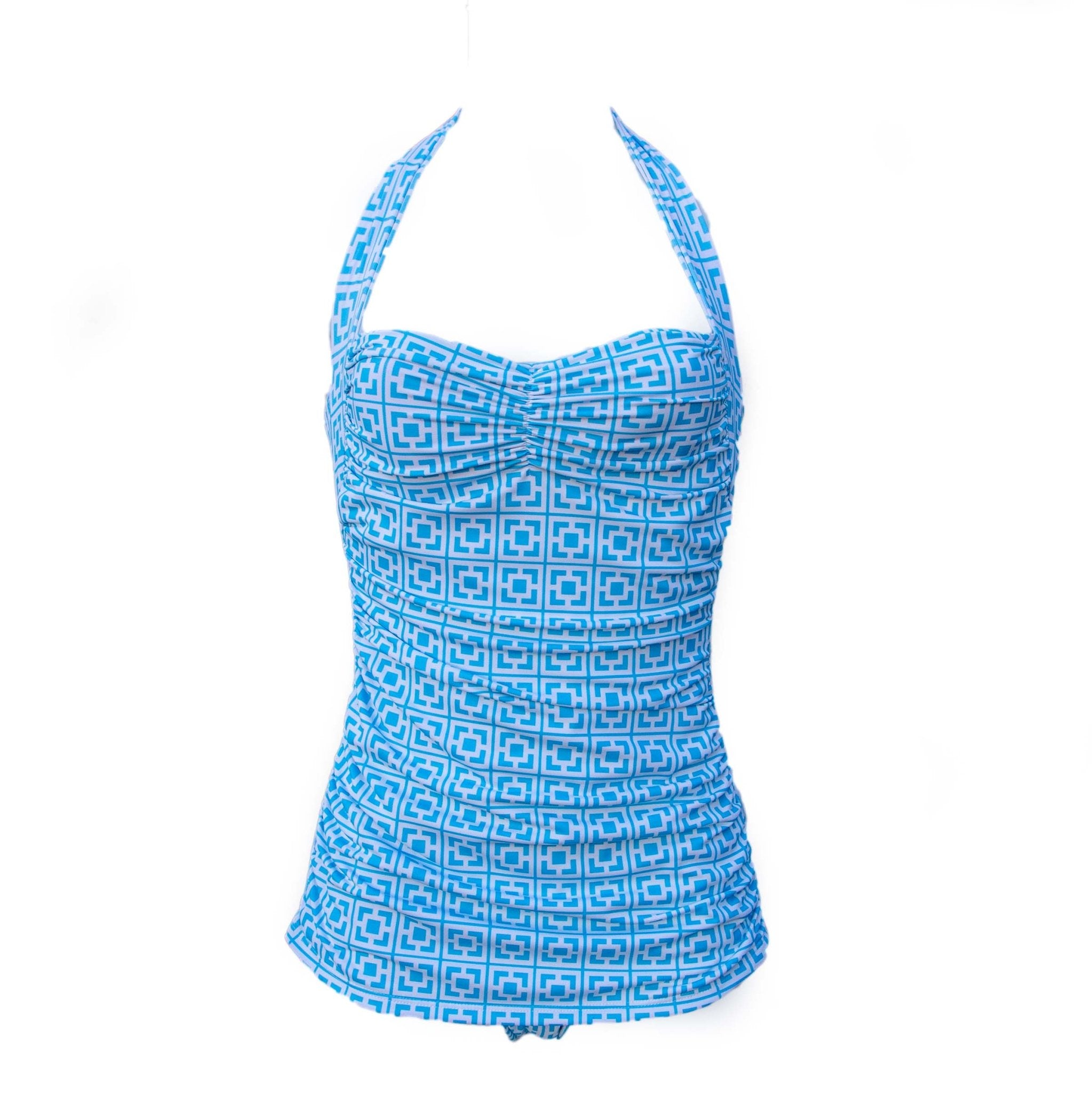 Mod Swim Sunmor Blue Classic Halter Top