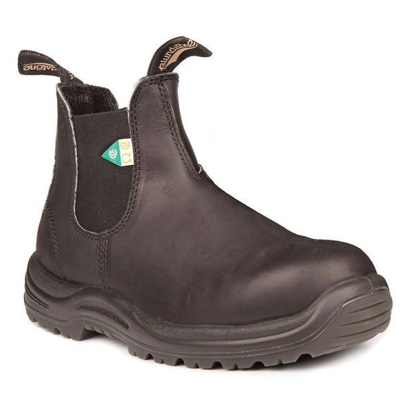 Blundstone 168 Work Safety Boot Rubber Toe Cap Black