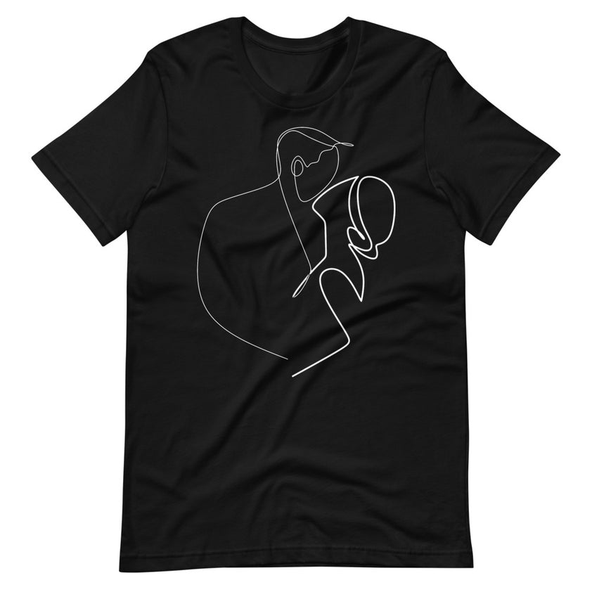 The Beating Heart Men's (Fit Unisex) Premium Black T-Shirt – LineTShirt