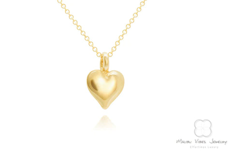 Tiny Gold Heart Necklace