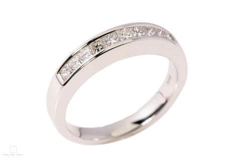 14k Gold Channel Set Diamond Band