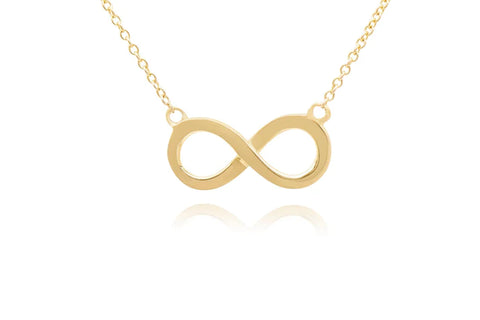 14k Gold Infinity Necklace