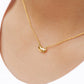 14k Gold bean necklace